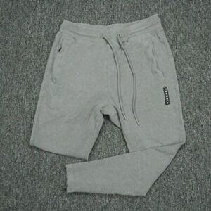 YoungLA Pants Mens Medium Gray Sweat Tapered Ankle Zip Pocket Training *